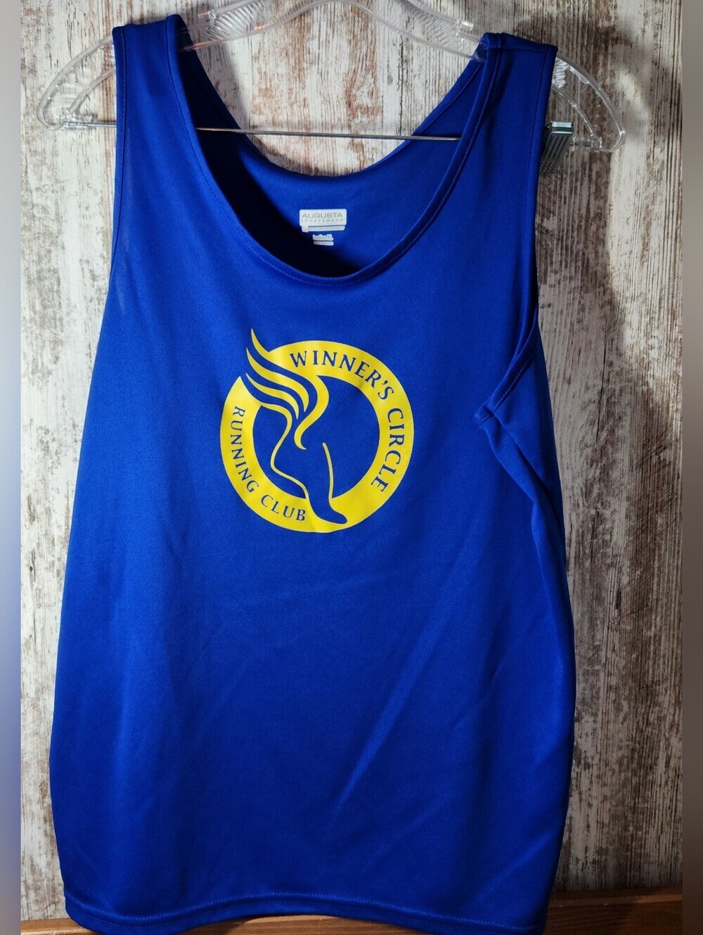 Augusta Sportswear Royal Blue Tank with Yellow Winner's Circle Logo Boston Area